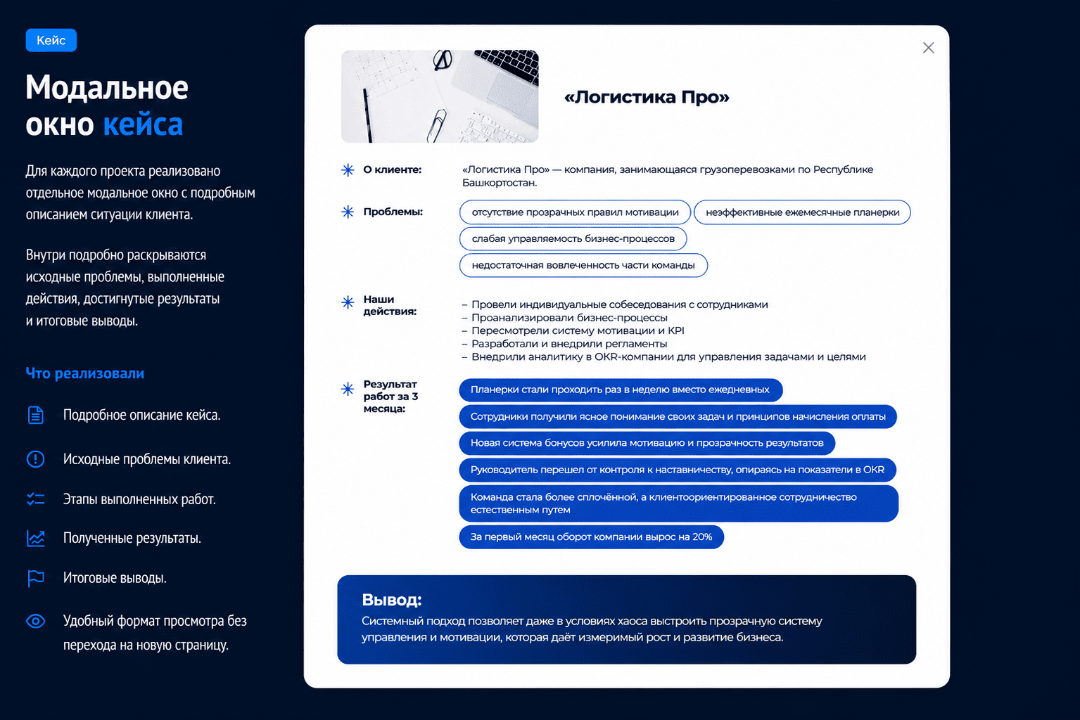 modal case